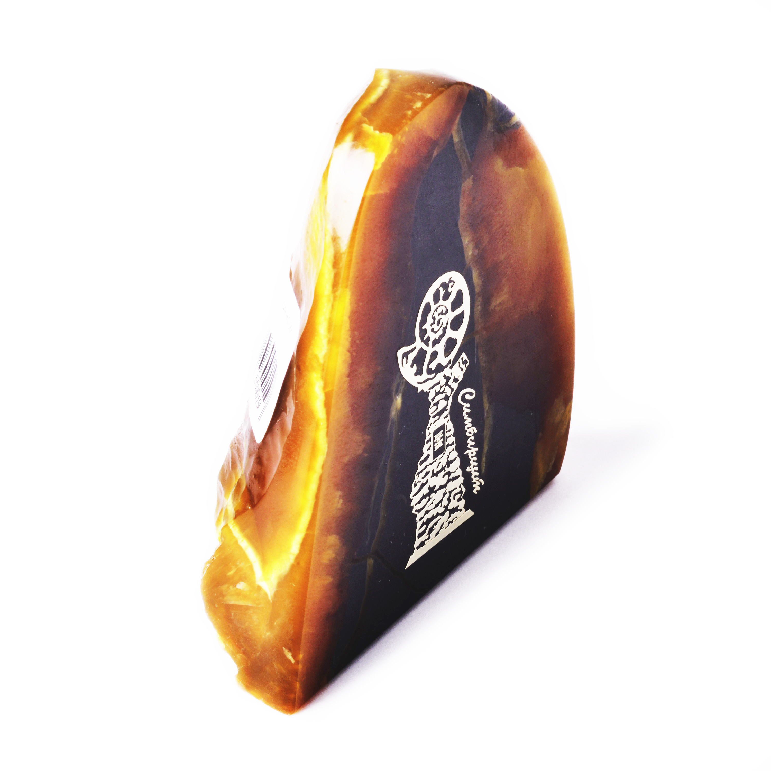 Глыба из камня Симбирцит (нмпт) с металлостикером