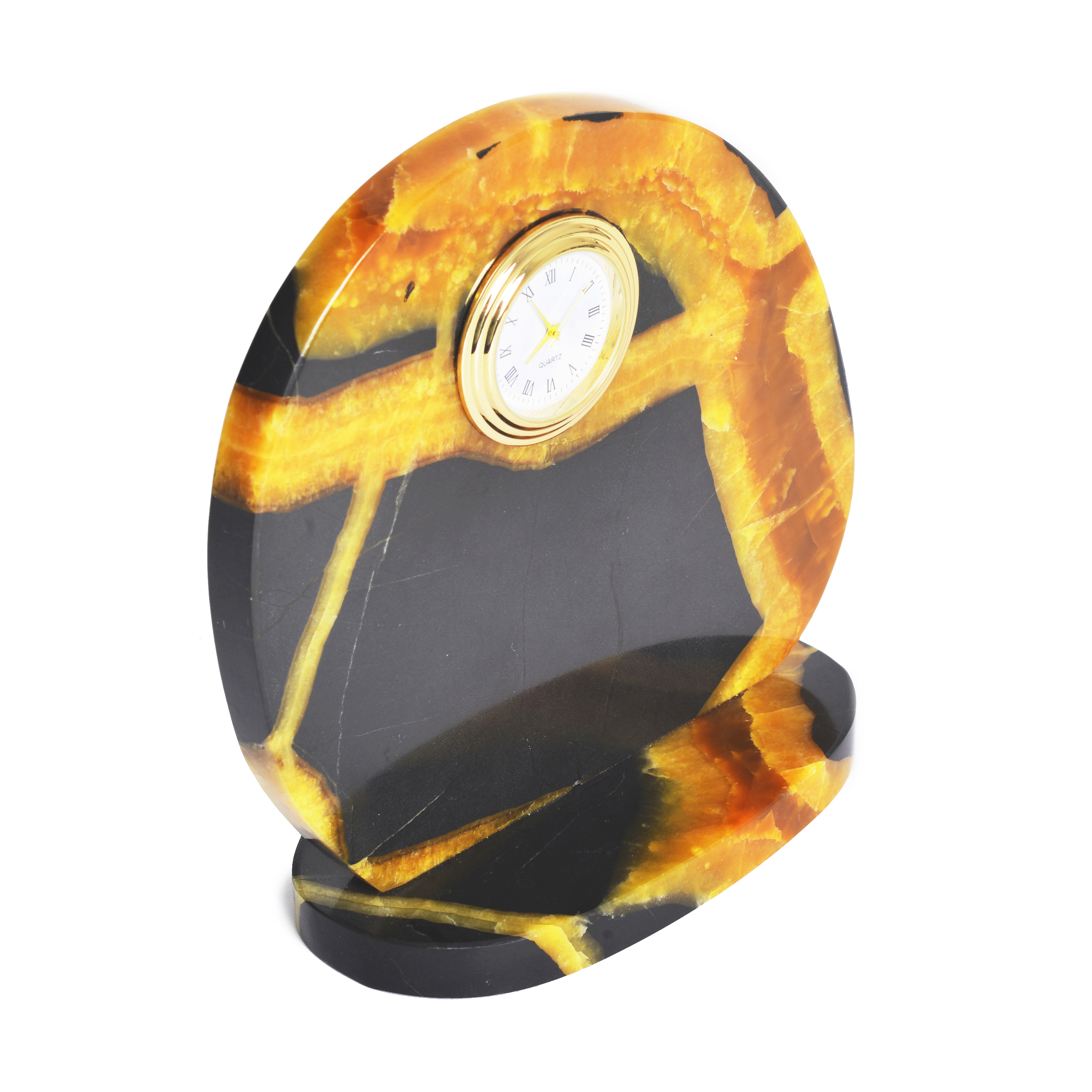 МИНИ часы из камня Симбирцит (нмпт)