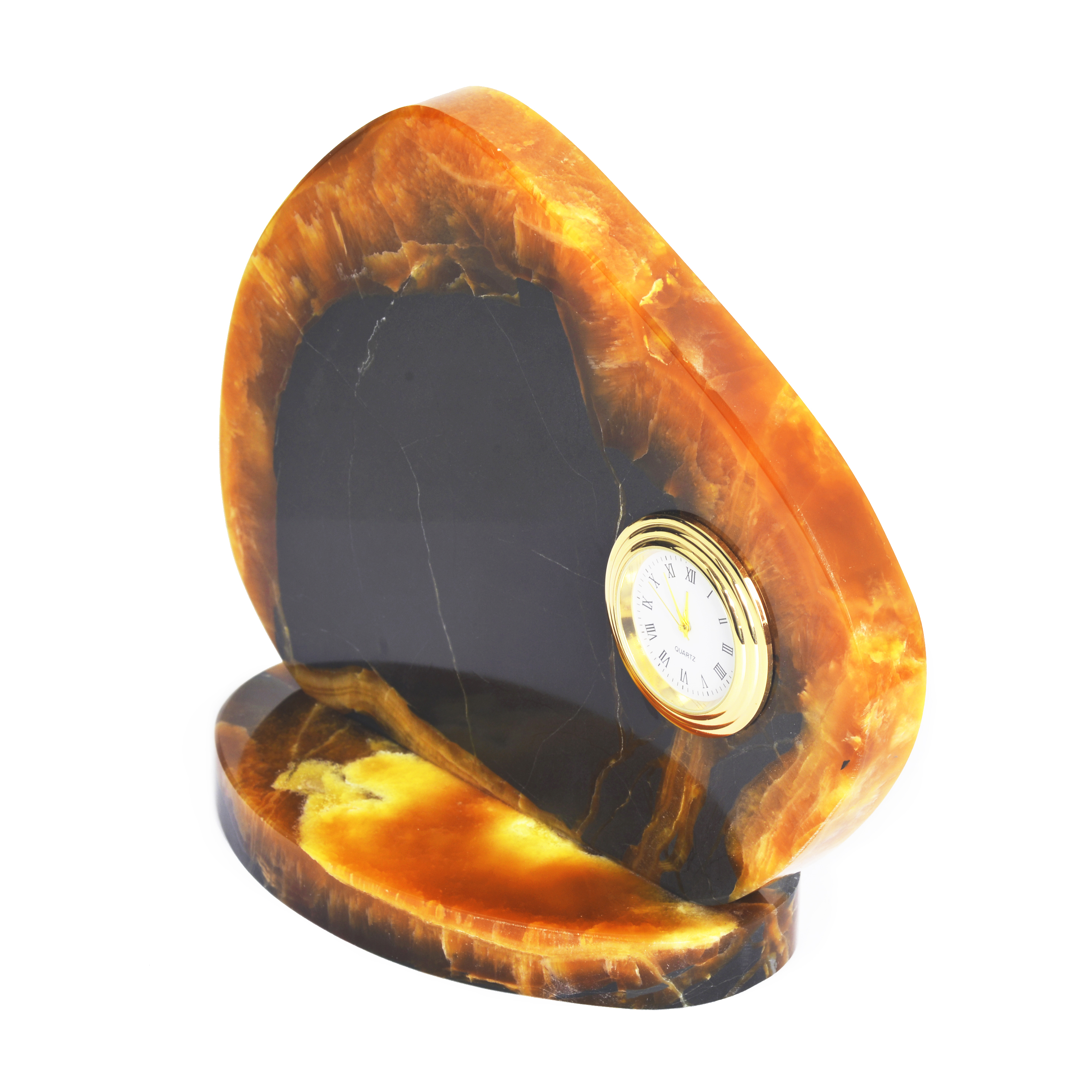 МИНИ часы из камня Симбирцит (нмпт)