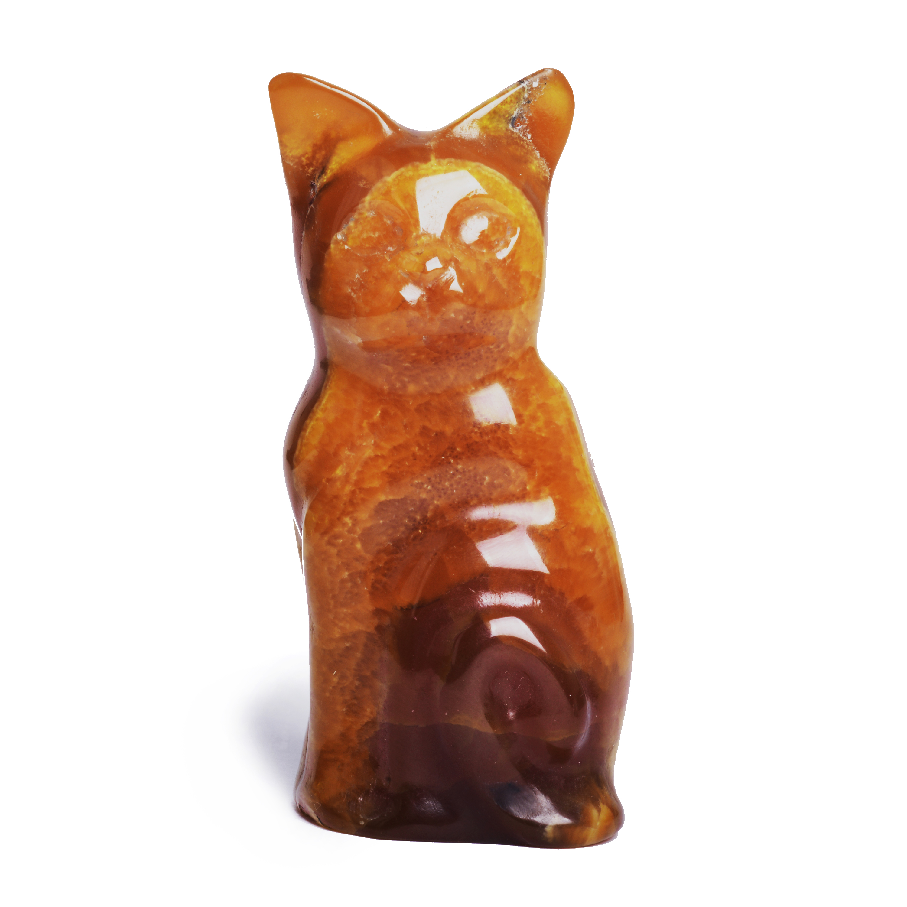 Художественная резьба из камня Симбирцит (нмпт) Кошка