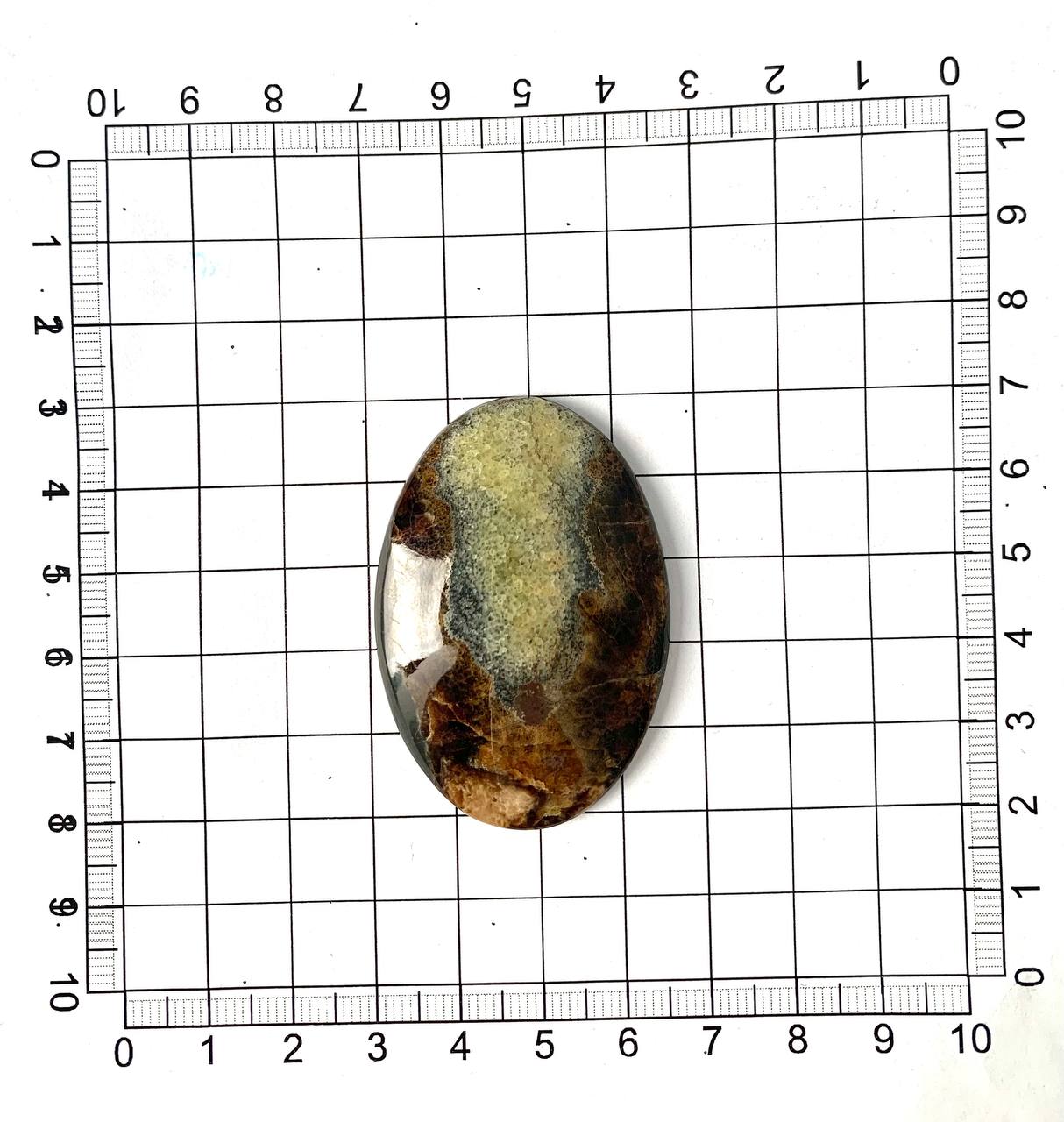 Кабошон жильный Симбирцит зелёный IN10395