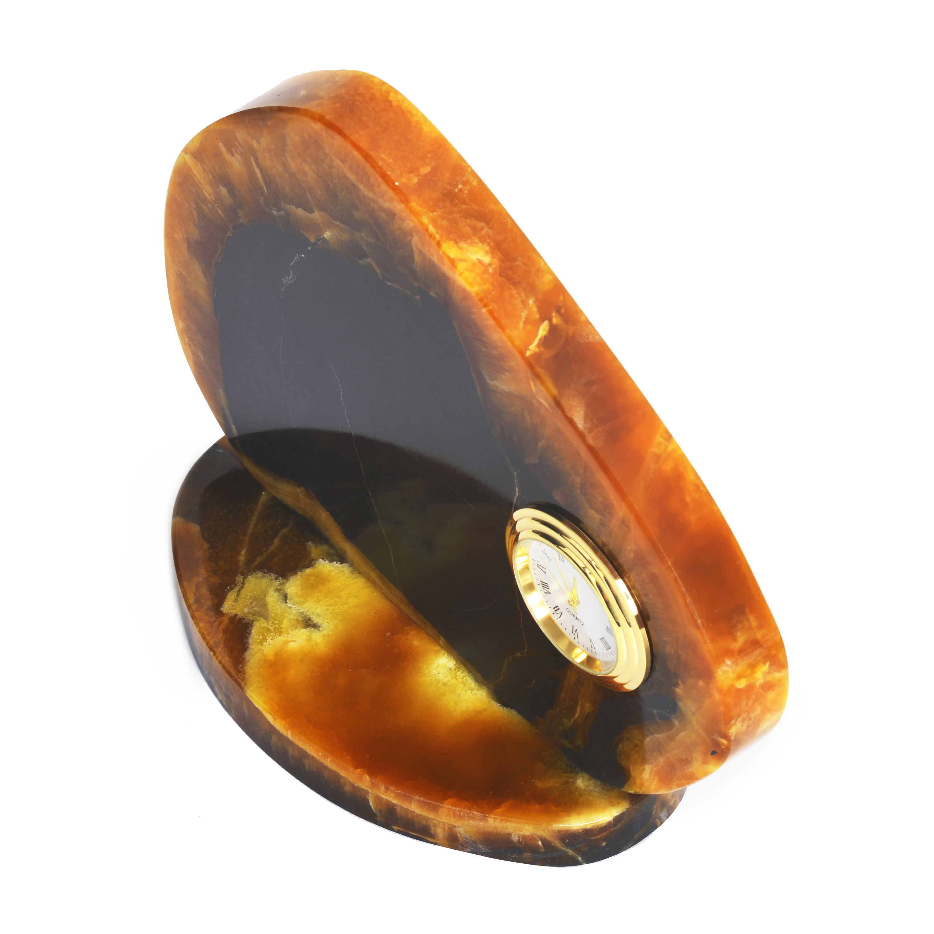 МИНИ часы из камня Симбирцит (нмпт)