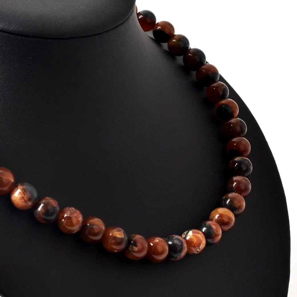 Бусы из камня Симбирцит (нмпт) ассорти