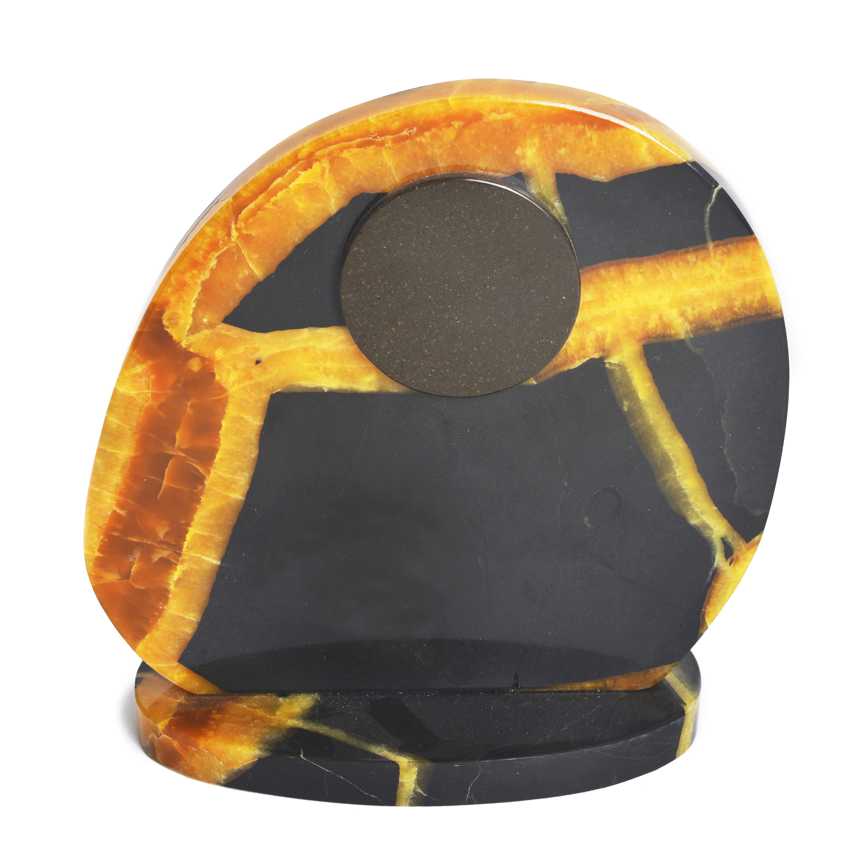 МИНИ часы из камня Симбирцит (нмпт)
