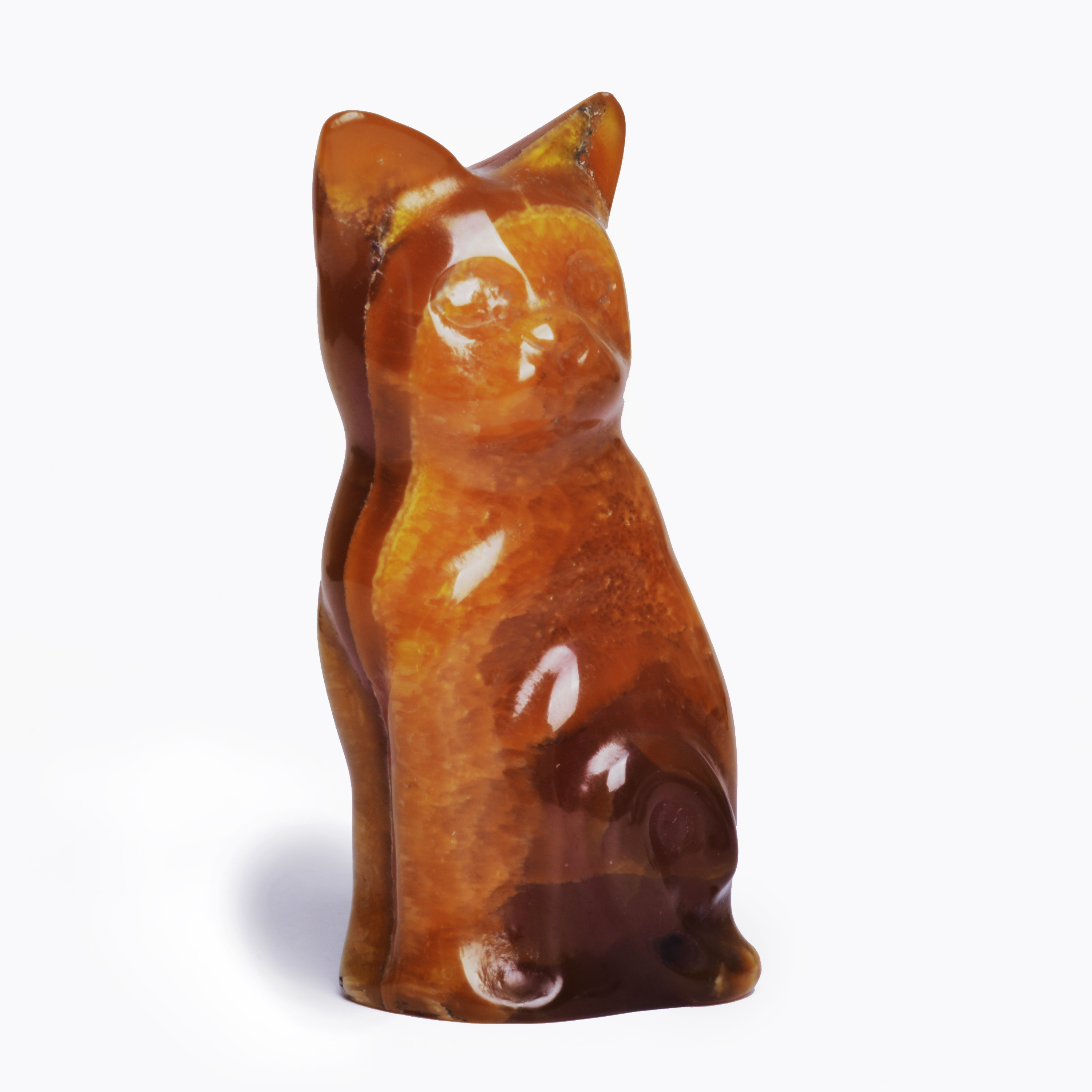 Художественная резьба из камня Симбирцит (нмпт) Кошка