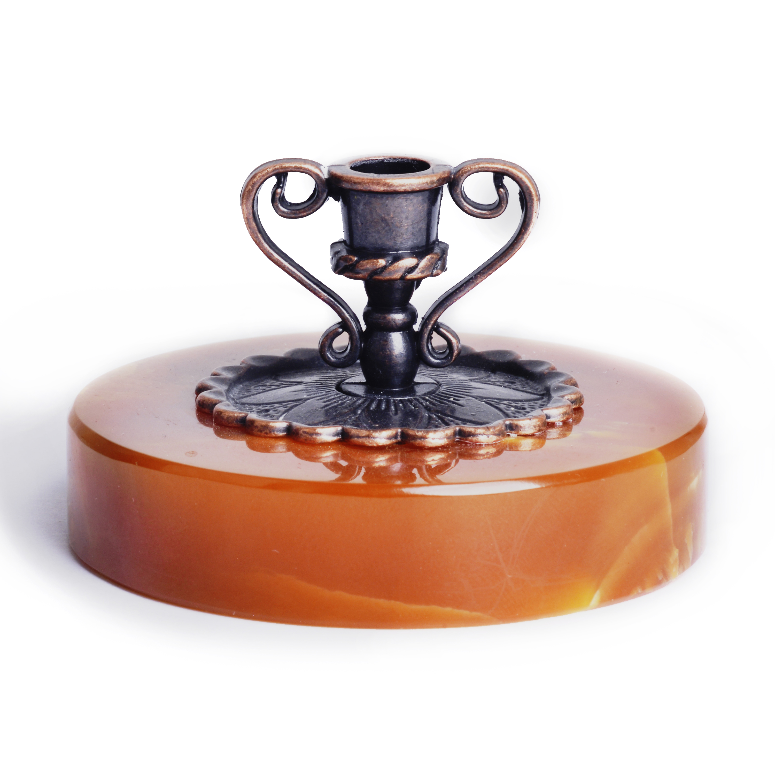 Церковный подсвечник из камня Симбирцит (нмпт)
